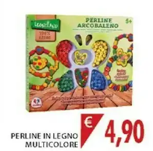 Perline In Legno Multicolore