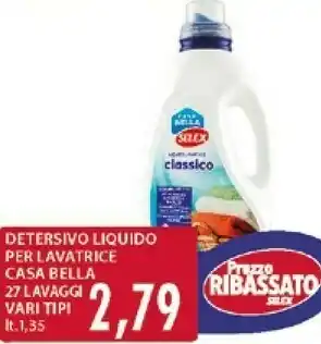 Mercatò Selex Detersivo Liquido Per Lavatrice Casa Bella offerta