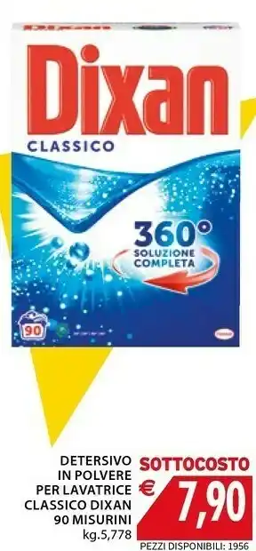 Mercatò Dixan Detersivo In Polvere Per Lavatrice Classico offerta