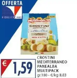 Mercatò Panealba Crostini Non Fritti Gusto Mediterraneo Con Olio Di Oliva E Sale 180 G(ml) offerta