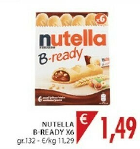 Mercatò Ferrero Nutella B-ready New + Nutella 132 G(ml) offerta
