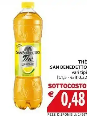 Mercatò San Benedetto Thè Al Limone 1500 G(ml) offerta