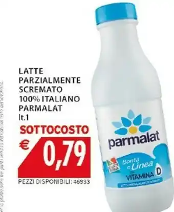 Mercatò Parmalat Bontà E Linea Latte Parzialmente Scremato 1000 G(ml) offerta