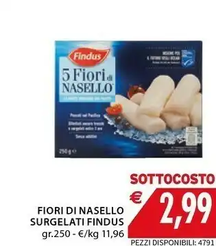 Mercatò Findus 5 Fiori Di Nasello 250 G(ml) offerta