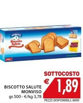 Mercatò Monviso Biscotto Salute offerta