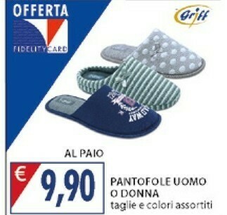 Mercatò Griff Pantofole Uomo O Donna offerta
