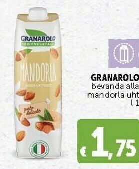Deco Supermercati Granarolo Bevanda Alla Mandorla Uht offerta
