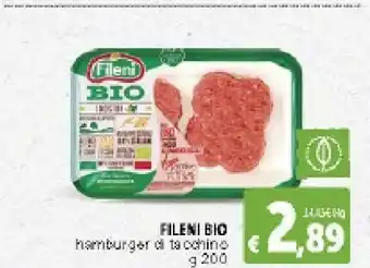 Deco Supermercati Fileni Fileni - Bio i Nostri Hamburger con Tacchino Bio offerta