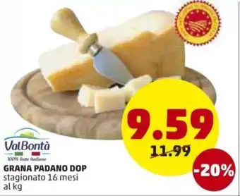 PENNY ValBontà Grana Padano Dop 16 mesi offerta