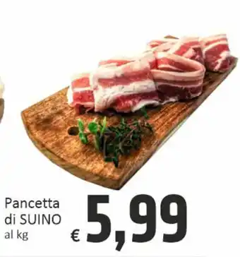 Paghi Poco Pancetta di SUINO al kg offerta