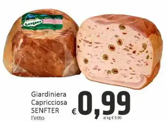 Paghi Poco Giardiniera Capricciosa SENFTER l'etto offerta