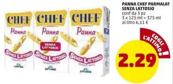 PENNY Panna Chef Parmalat senza lattosio 3x125ml offerta