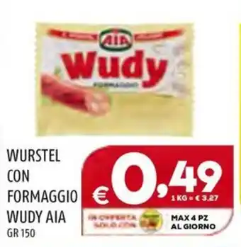 WURSTEL CON FORMAGGIO WUDY AIA GR 150