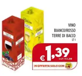 Il Centesimo VINO BIANCO/ROSSO TERRE DI BACCO LT 1 offerta