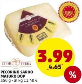 PENNY Pecorino Sardo Maturo Dop 350g offerta