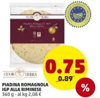 PENNY Piadina Romagnola Igp Alla Riminese 360g offerta