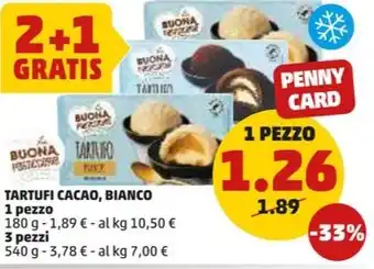 PENNY TARTUFI CACAO, BIANCO offerta