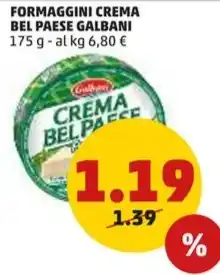 PENNY FORMAGGINI CREMA BEL PAESE GALBANI 175 g offerta