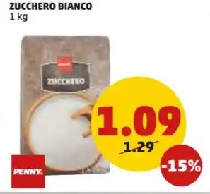 PENNY ZUCCHERO BIANCO 1 kg offerta