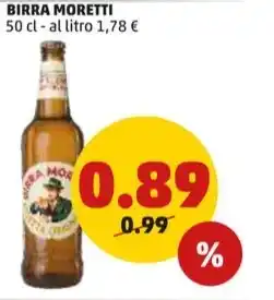 PENNY BIRRA MORETTI 50 cl offerta