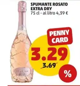 PENNY SPUMANTE ROSATO EXTRA DRY 75 cl offerta