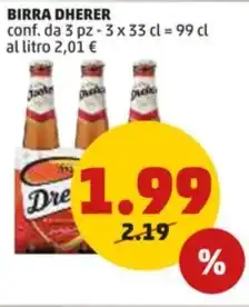 PENNY BIRRA SPATEN 50 cl offerta