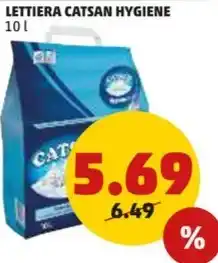 PENNY LETTIERA CATSAN HYGIENE 10 l offerta