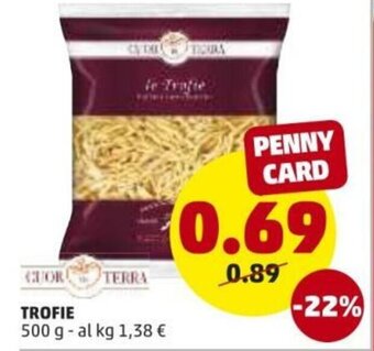 PENNY Trofie 500g offerta