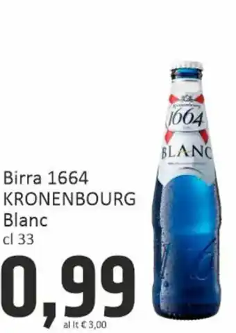 Paghi Poco Birra 1664 KRONENBOURG Blanc cl 33 offerta