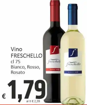 Paghi Poco Vino FRESCHELLO cl 75 Bianco, Rosso, Rosato offerta