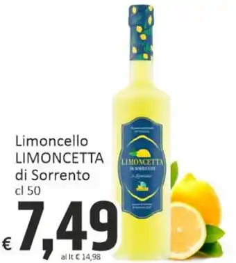 Limoncello LIMONCETTA di Sorrento cl 50