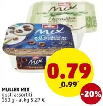 PENNY Müller Mix 150g offerta