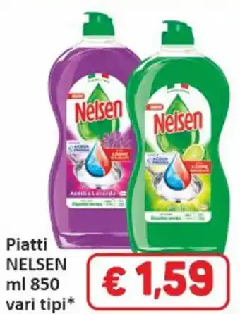 Paghi Poco Piatti NELSEN ml 850 vari tipi offerta
