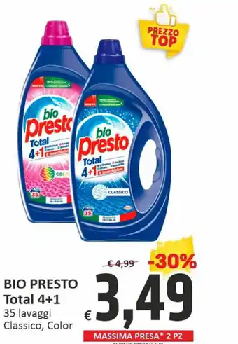 Paghi Poco BIO PRESTO Total 4+1 35 lavaggi Classico, Color offerta