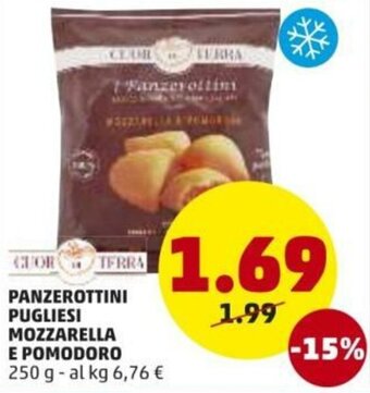 PENNY Panzerottini Pugliesi Mozzarella e Pomodoro 250g offerta