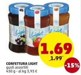 PENNY Confettura Light 430g offerta