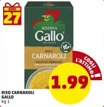 PENNY Riso Carnaroli Gallo 1kg offerta