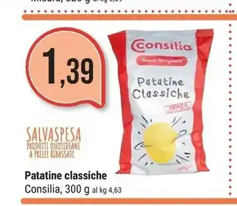 Supermercati Gulliver Consilia Patatine Classiche offerta