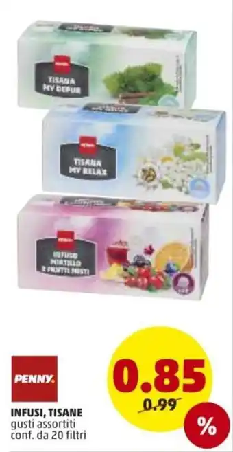 PENNY Penny Infusi, Tisane 20 filtri offerta