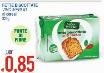MD Discount Vivo Meglio Fette Biscottate Di 5 Cereali 320 G(ml) offerta