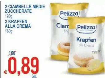 MD Discount Pelizza 2 Ciambelle Medie Zuccherate offerta