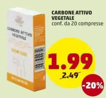Carbone Attivo Vegetale 20 compresse