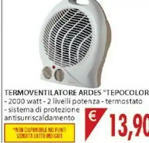 Ardes Termoventilatore Tepocolor
