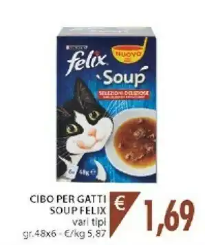 Mercatò Purina Cibo Per Gatti Soup Felix offerta