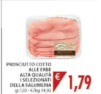 Mercatò I Selzionati Della Salumeria Prosciutto Cotto Alle Erbe offerta