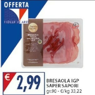 Mercatò Saper di sapori Bresaola Igp offerta