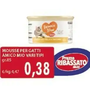 Mercatò Selex Mousse Per Gatti Amico Mio offerta