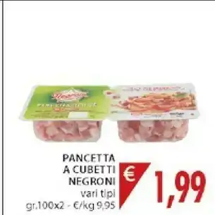 Mercatò Negroni Pancetta A Cubetti offerta