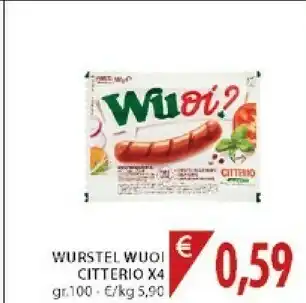 Mercatò Citterio Wurstel Wuoi offerta