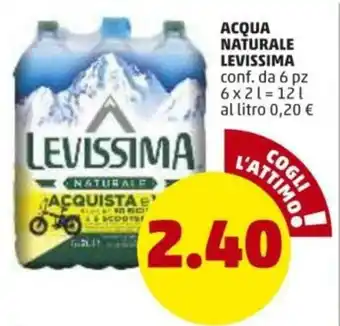PENNY Levissima Acqua Naturale 6pz 2l offerta